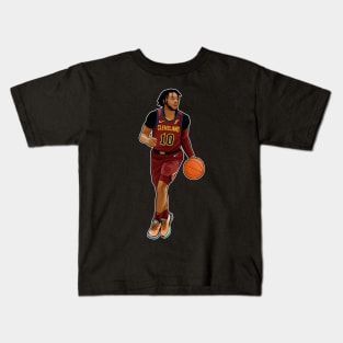 Darius Garland #10 With The Ball Kids T-Shirt